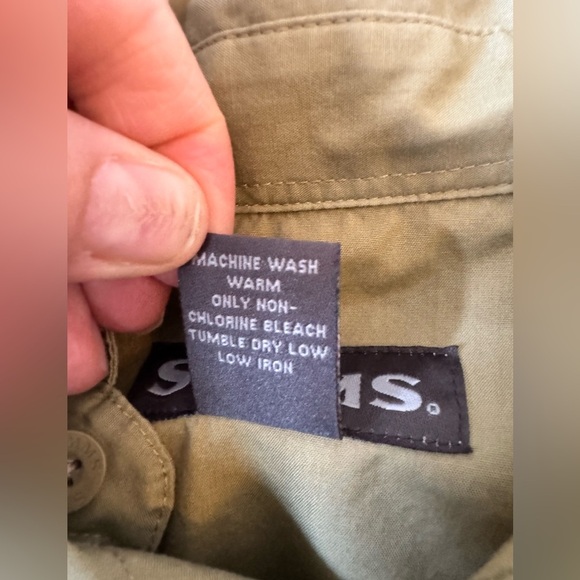 Simms Khaki EbbTide Fishing Outdoor Vented Shirt- Men’s M - Picture 12 of 12